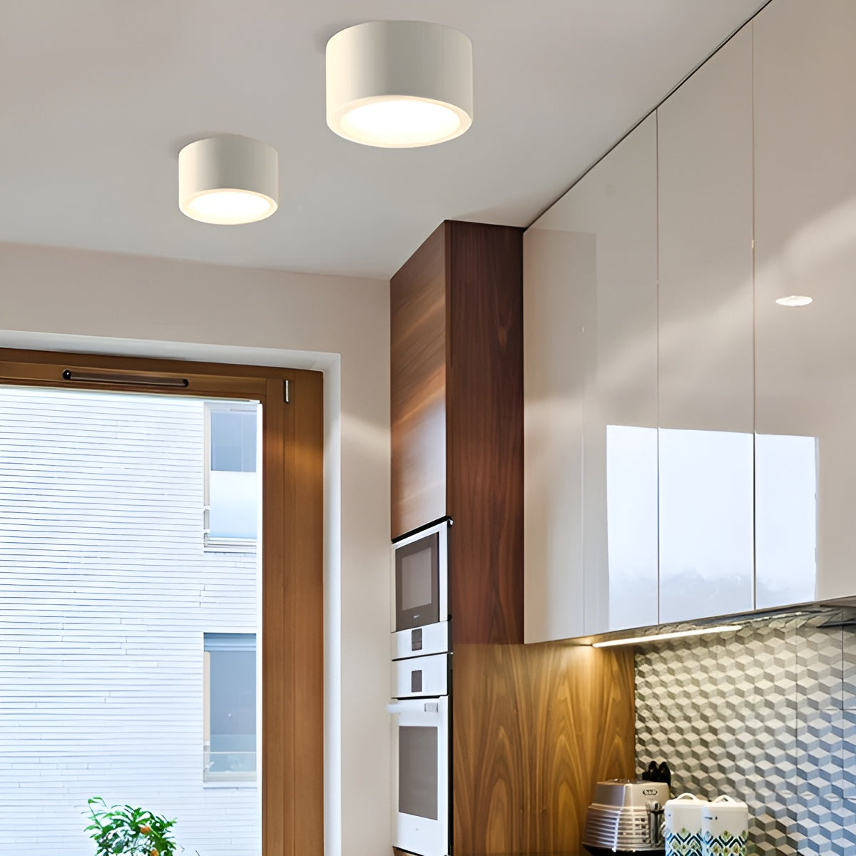 Plafonnier LED moderne – forme ronde et lumière LED chaude | éclairage chaleureux pour toutes les pièces