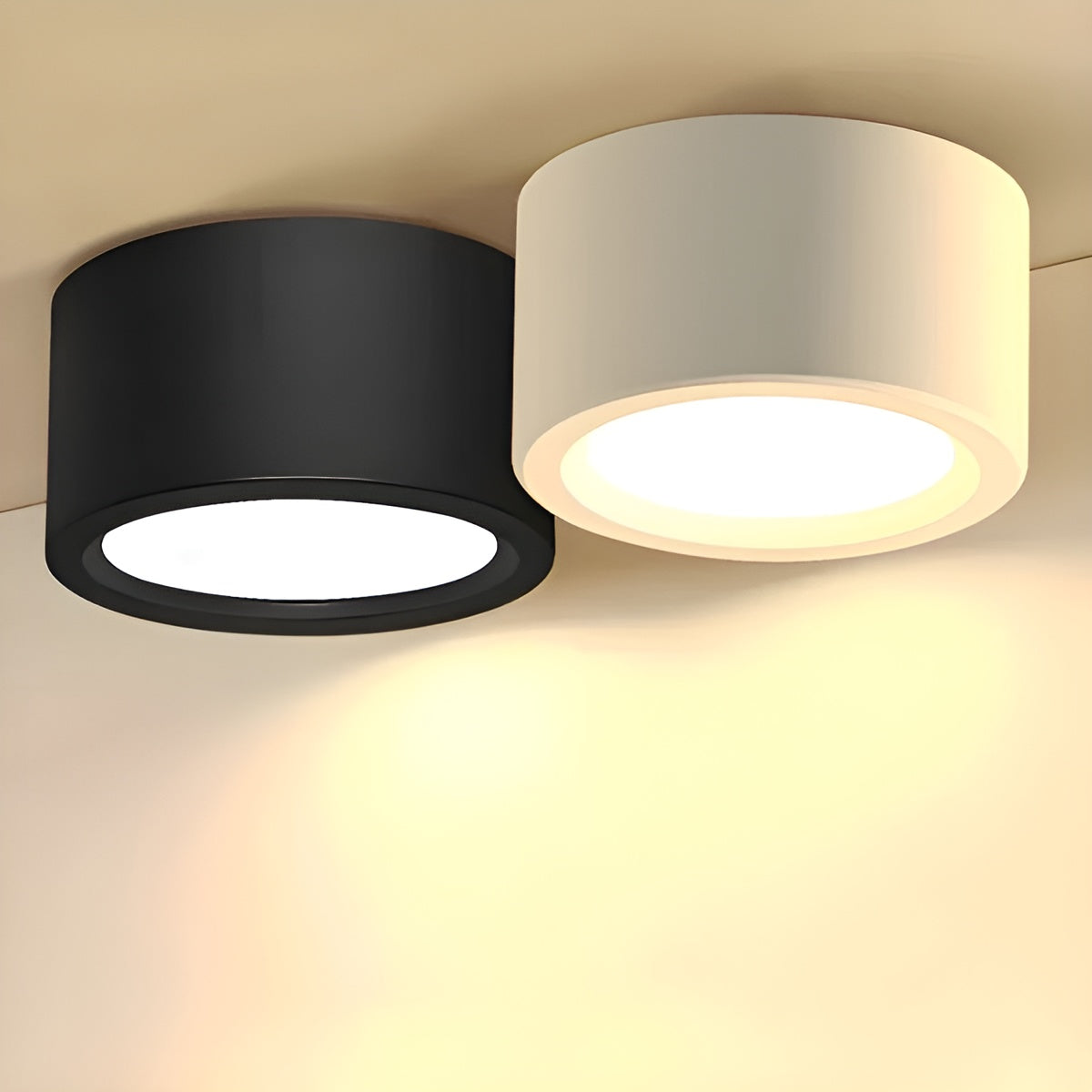 Plafonnier LED moderne – forme ronde et lumière LED chaude | éclairage chaleureux pour toutes les pièces
