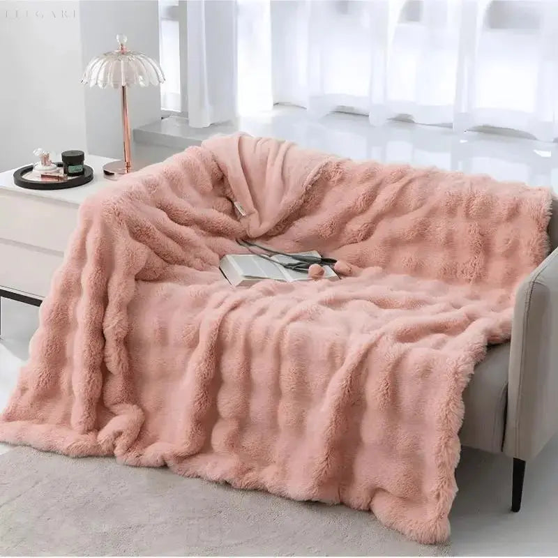 Plaid chaud – couverture d’hiver pour canapé