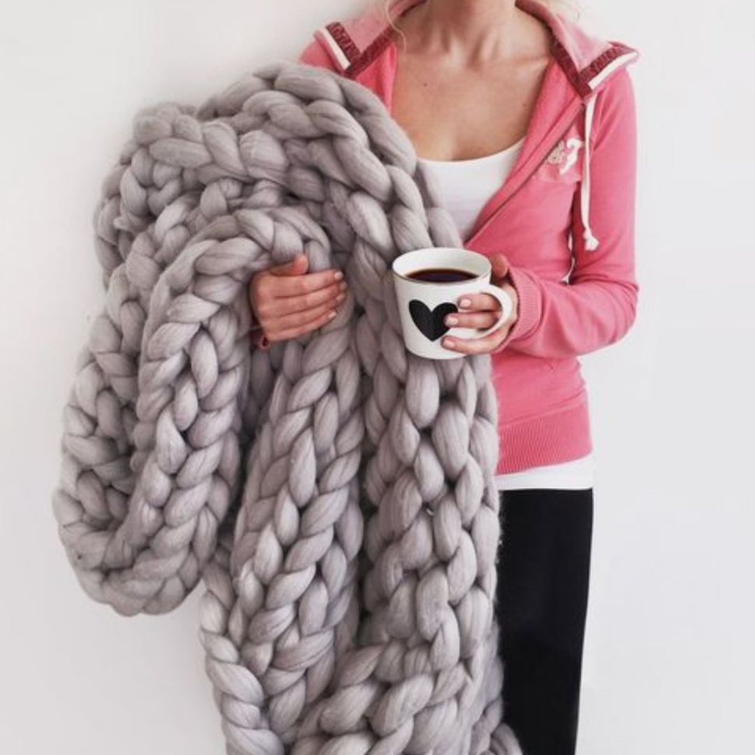 Plaid d’hiver DIY | Un plaid d’hiver douillet et unique, spécialement pour vous