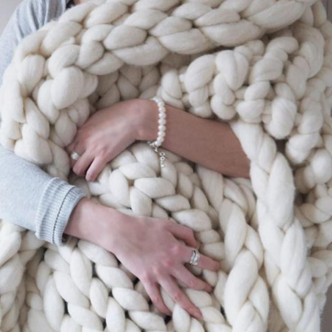 Plaid d’hiver DIY | Un plaid d’hiver douillet et unique, spécialement pour vous