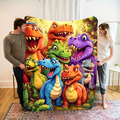 Plaid dinosaure doux et confortable pour enfants