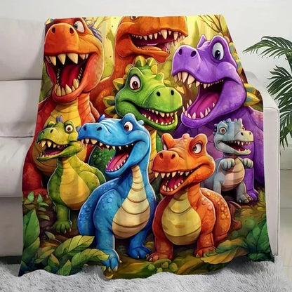 Plaid dinosaure doux et confortable pour enfants