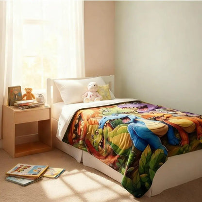 Plaid dinosaure doux et confortable pour enfants