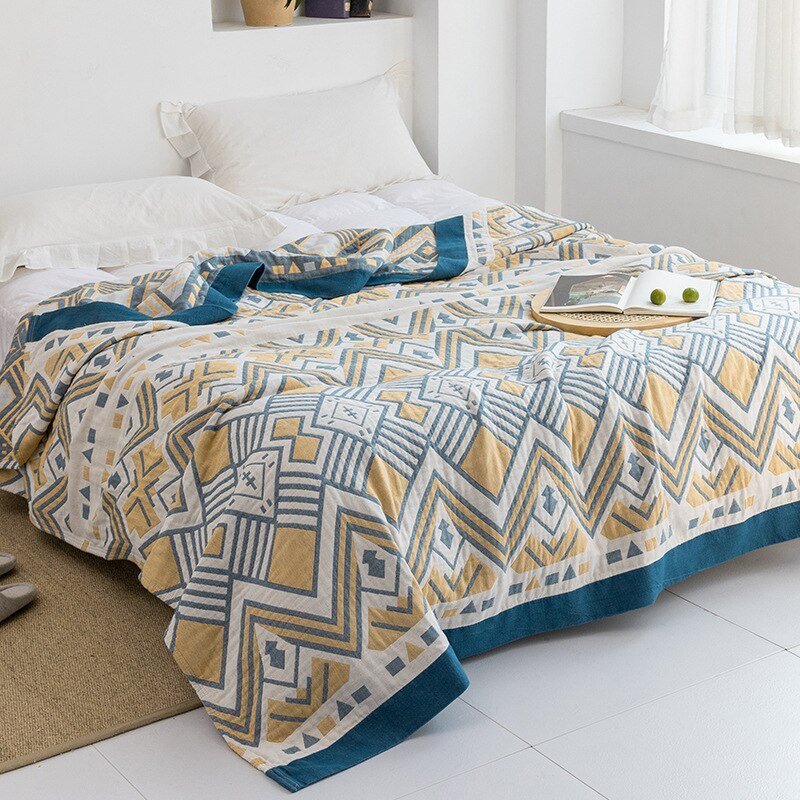 Plaid en coton pour intérieurs modernes