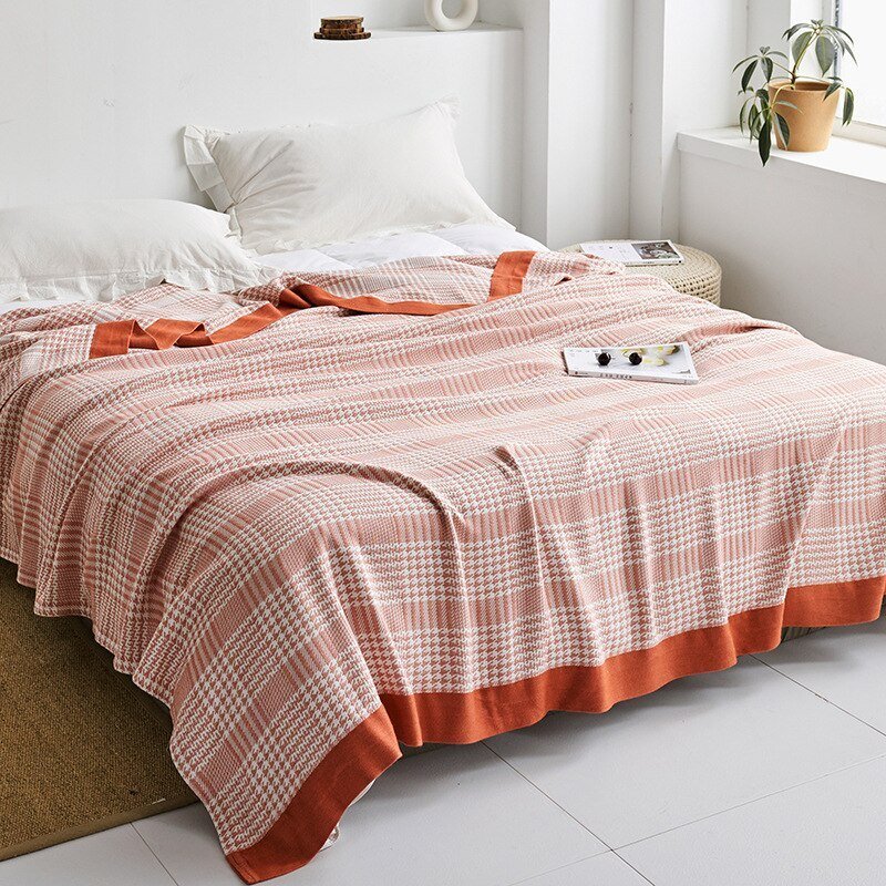 Plaid en coton pour intérieurs modernes
