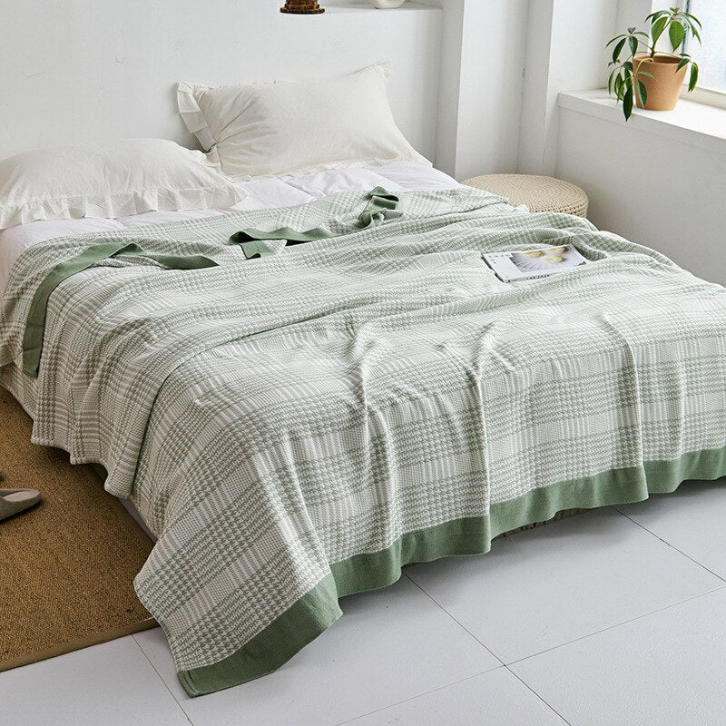Plaid en coton pour intérieurs modernes