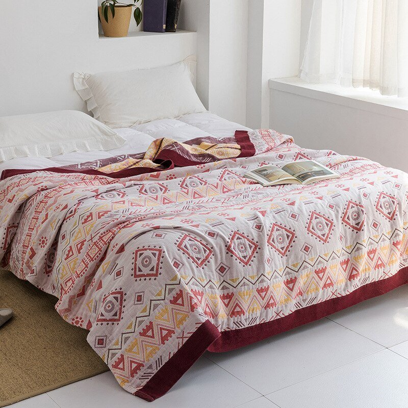 Plaid en coton pour intérieurs modernes