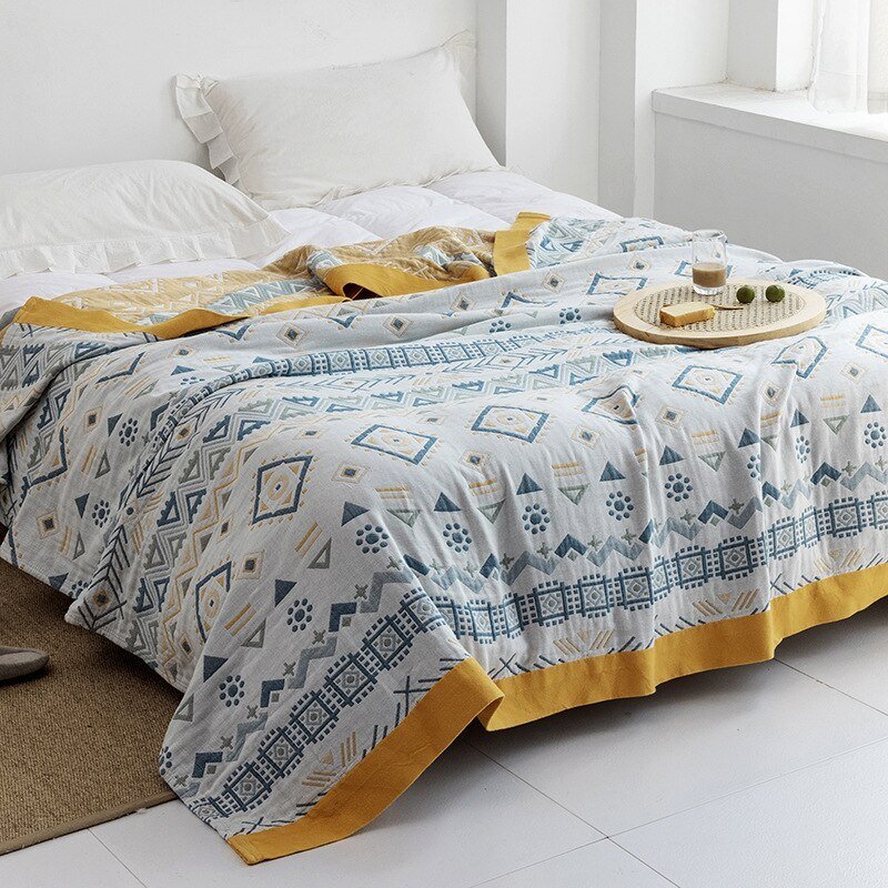 Plaid en coton pour intérieurs modernes