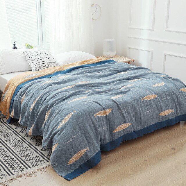 Plaid en coton pour intérieurs modernes