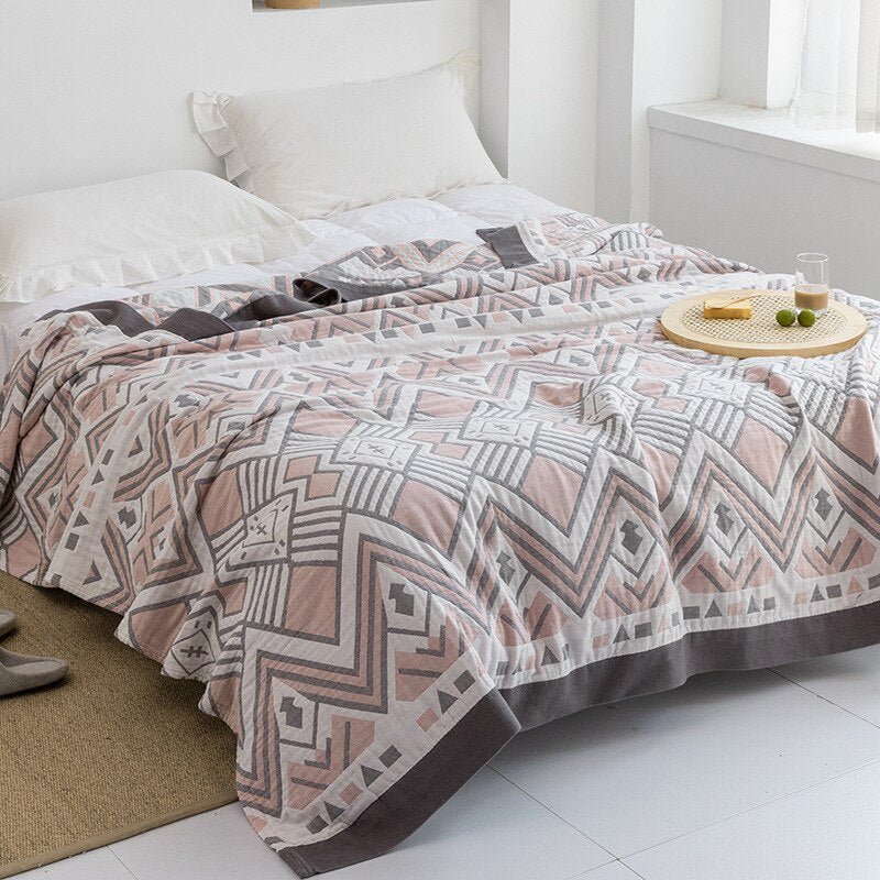 Plaid en coton pour intérieurs modernes
