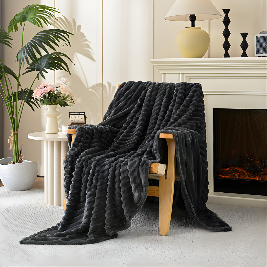 Plaid en fausse fourrure