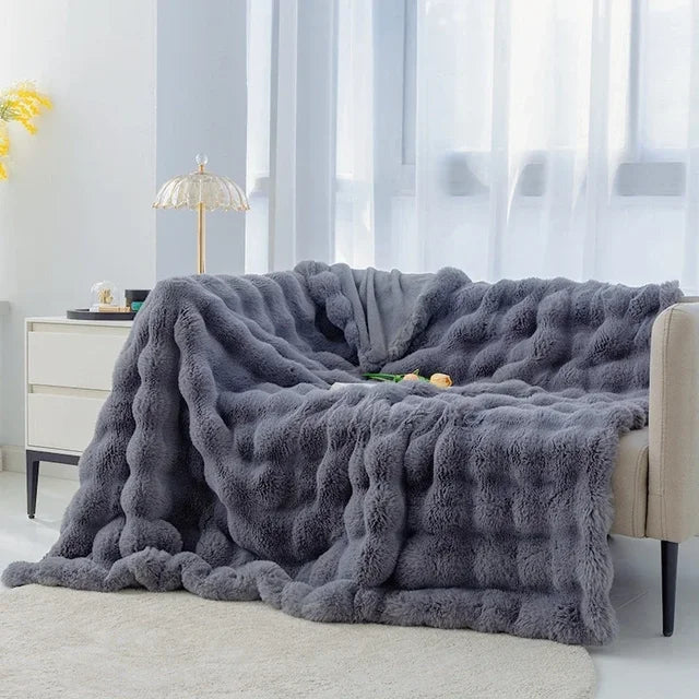 Plaid en peluche - luxe d’hiver et super doux
