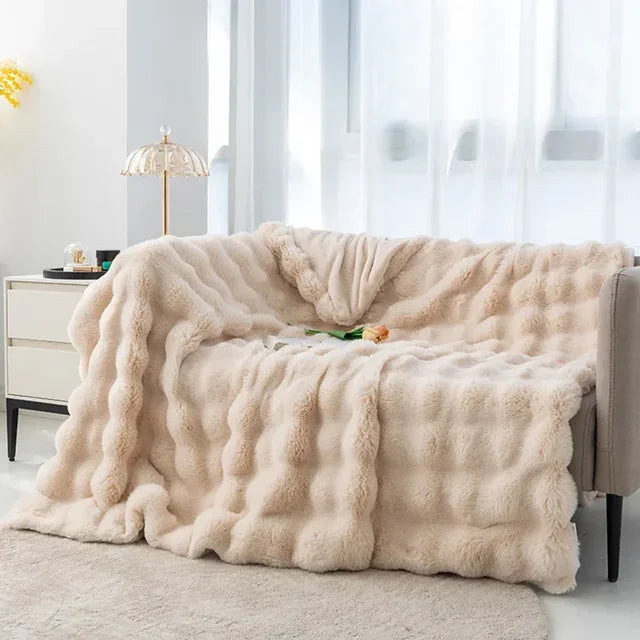 Plaid en peluche - luxe d’hiver et super doux