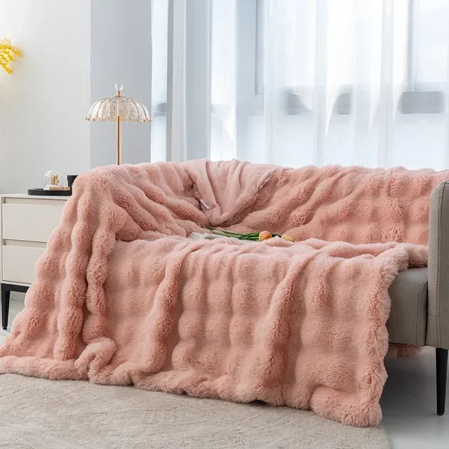 Plaid en peluche - luxe d’hiver et super doux