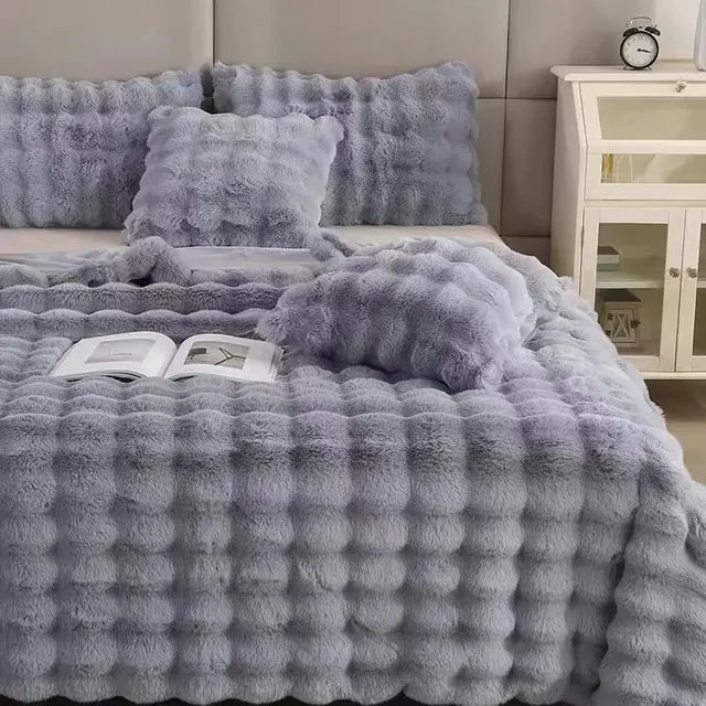 Plaid en peluche - luxe d’hiver et super doux