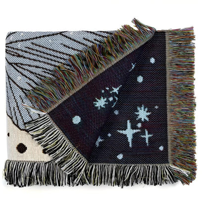 Plaid jardin de papillons