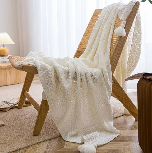 Plaid scandinave en bambou