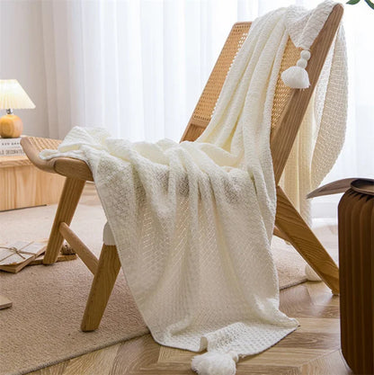 Plaid scandinave en bambou