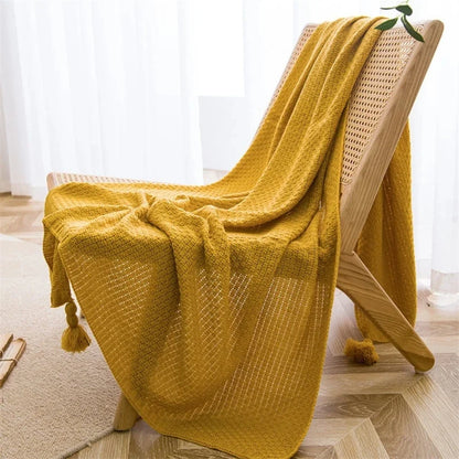 Plaid scandinave en bambou