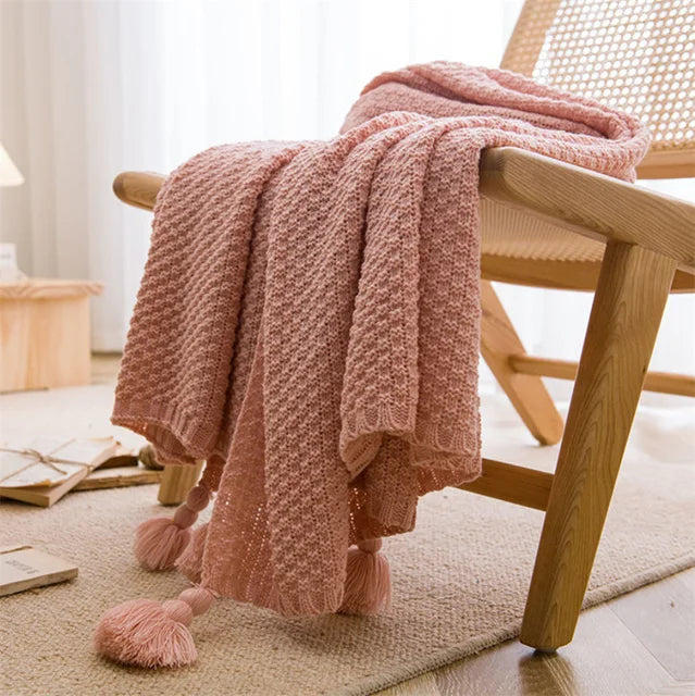 Plaid scandinave en bambou