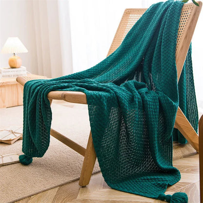 Plaid scandinave en bambou