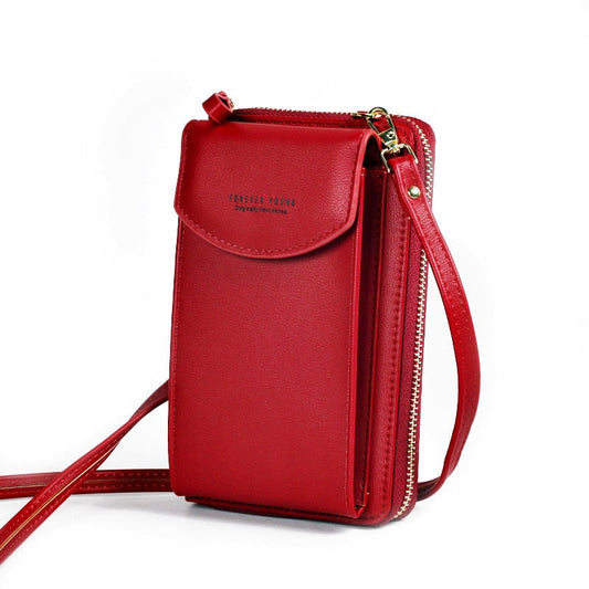 Pochette-portefeuille pour téléphone à bandoulière pour femme