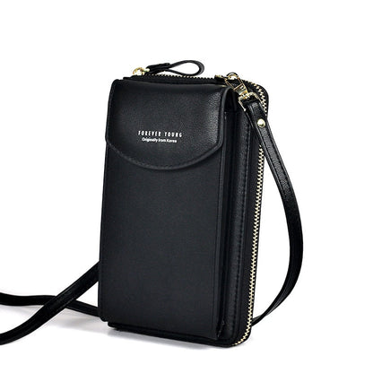Pochette-portefeuille pour téléphone à bandoulière pour femme