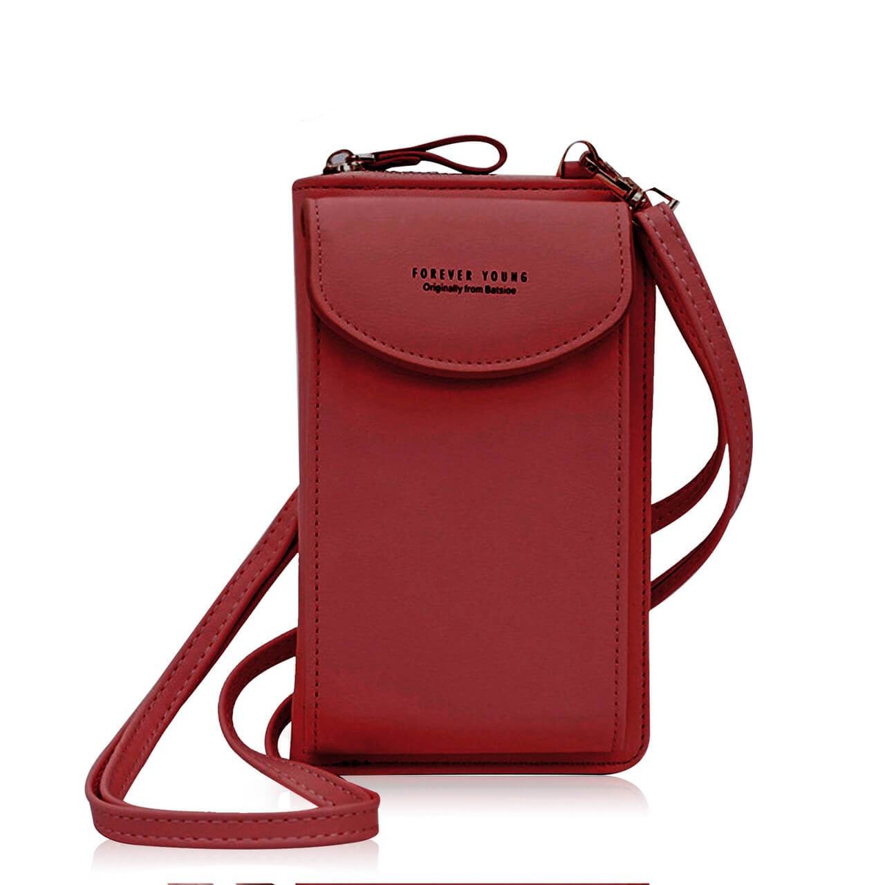 Pochette-portefeuille pour téléphone à bandoulière pour femme