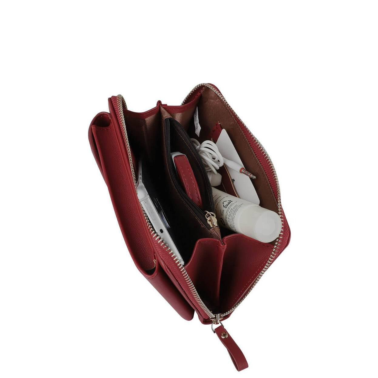 Pochette-portefeuille pour téléphone à bandoulière pour femme
