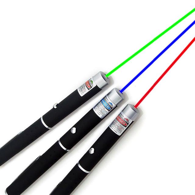 Pointeur laser haute performance à couleurs multiples – rouge, vert, bleu-violet