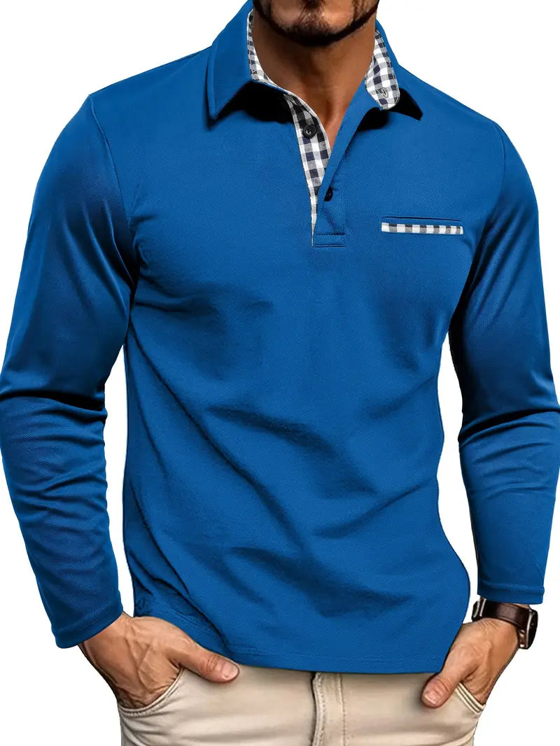 Polo à manches longues pour homme