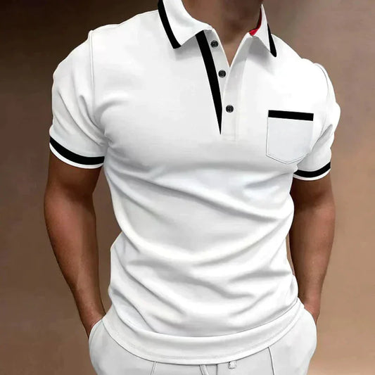 Polo classique et confortable avec poche