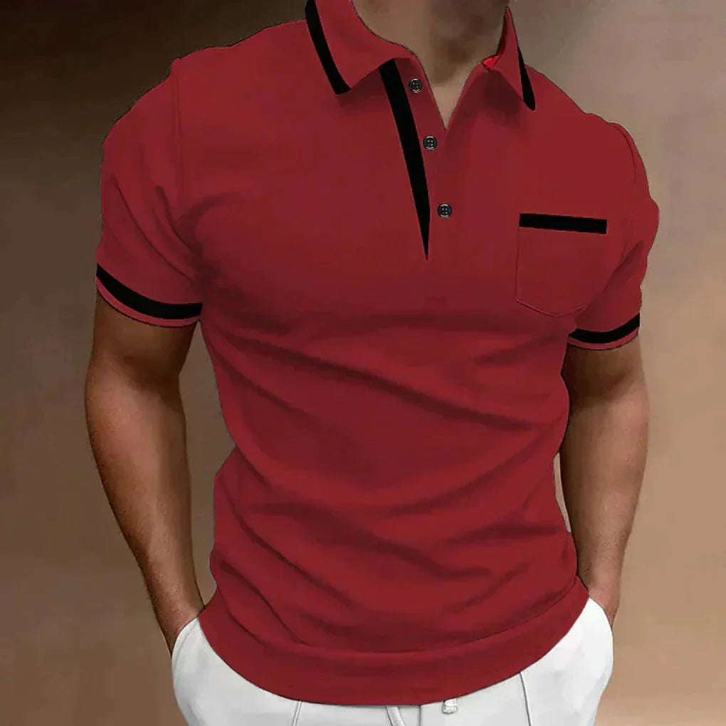 Polo classique et confortable avec poche