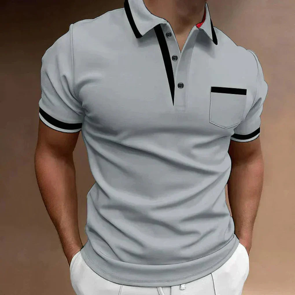 Polo classique et confortable avec poche