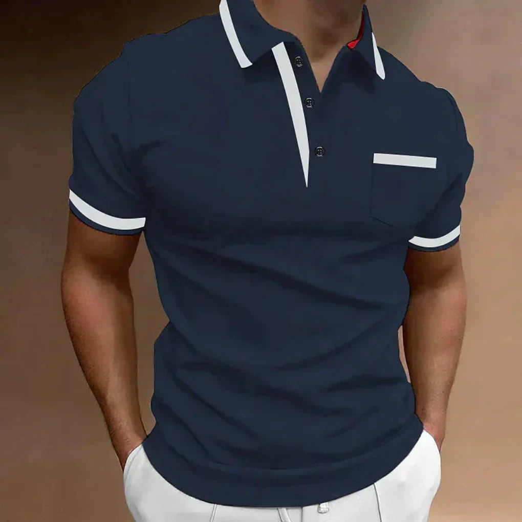 Polo classique et confortable avec poche