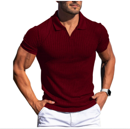 Polo coupe slim pour homme