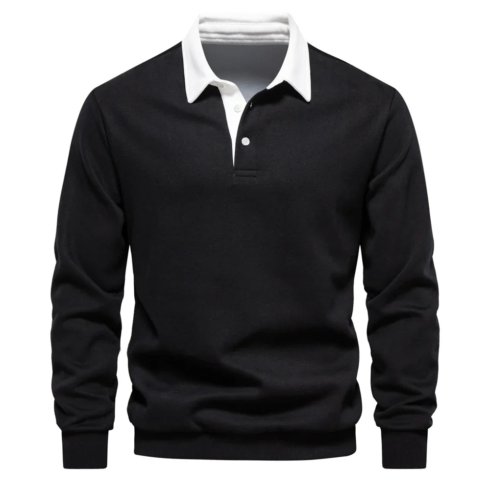 Polo de rugby à manches longues homme