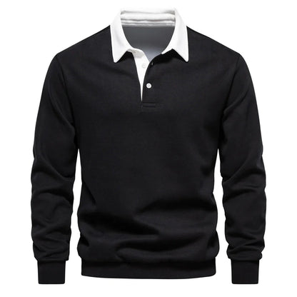 Polo de rugby à manches longues homme