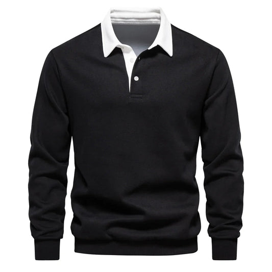 Polo de rugby à manches longues homme