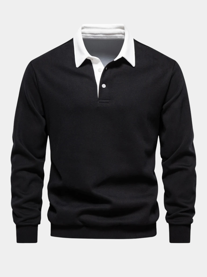 Polo de rugby à manches longues homme