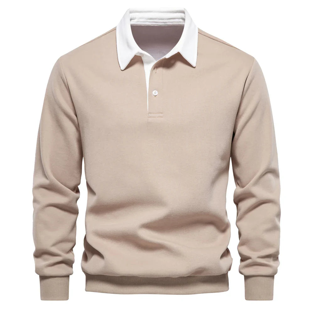 Polo de rugby à manches longues homme