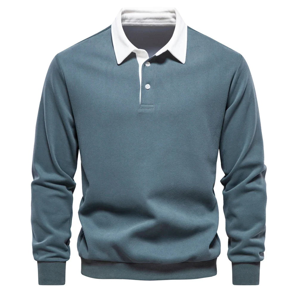 Polo de rugby à manches longues homme