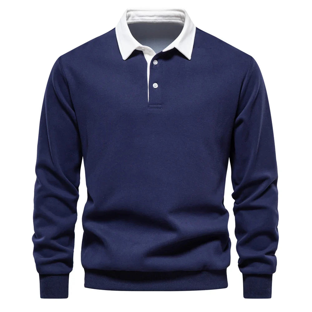 Polo de rugby à manches longues homme