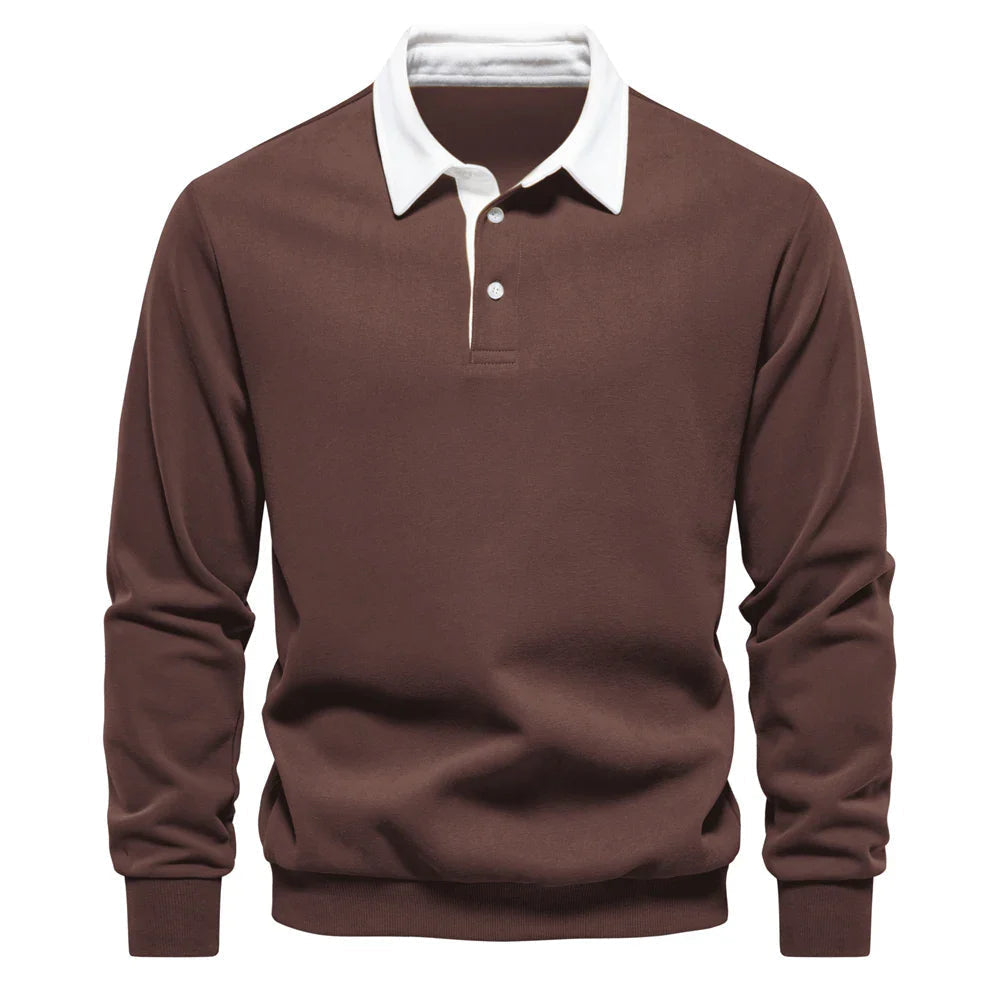 Polo de rugby à manches longues homme