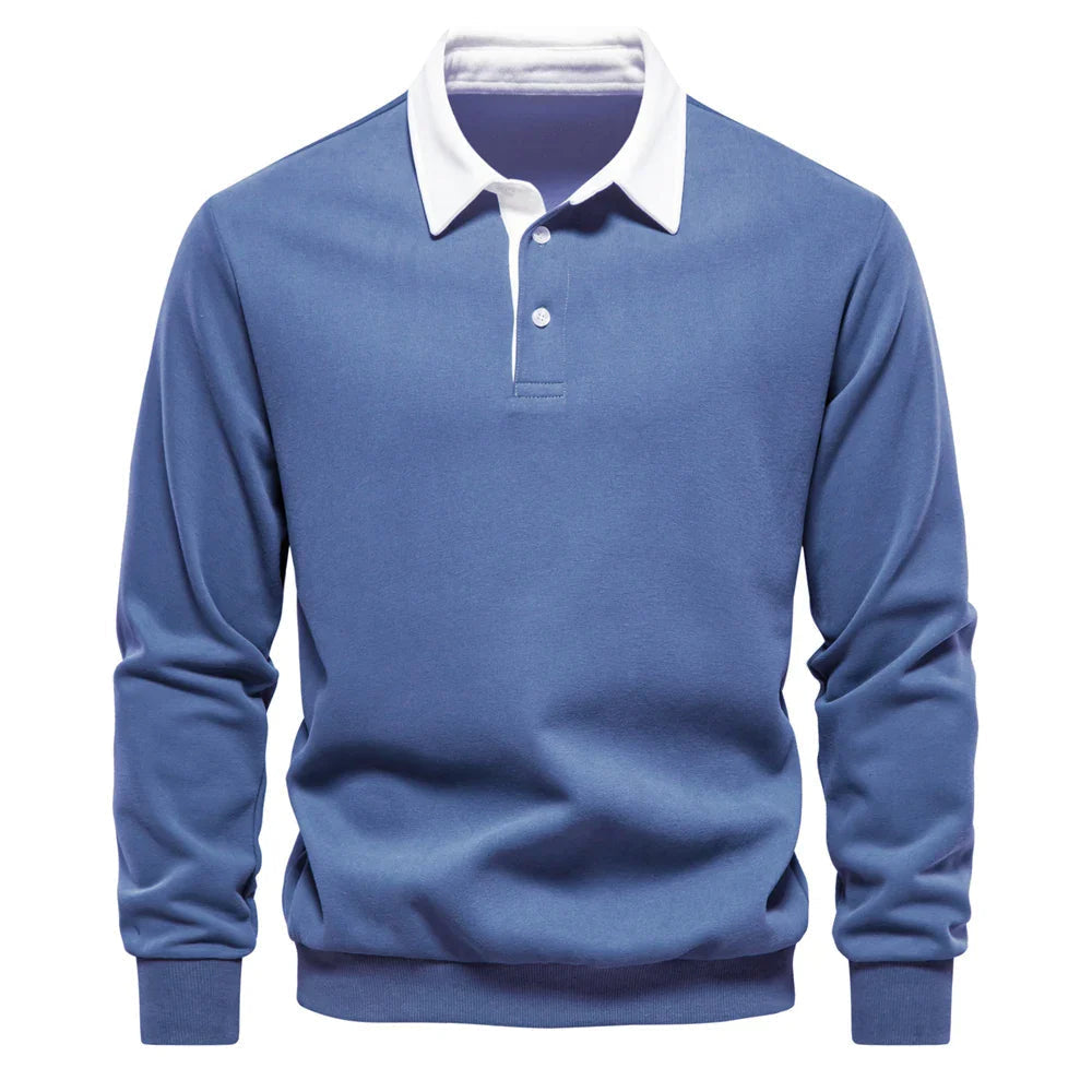 Polo de rugby à manches longues homme