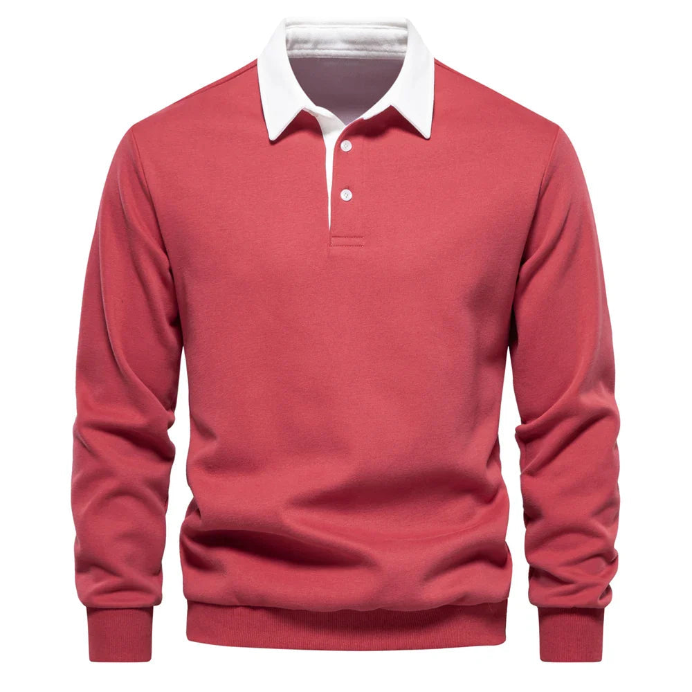 Polo de rugby à manches longues homme