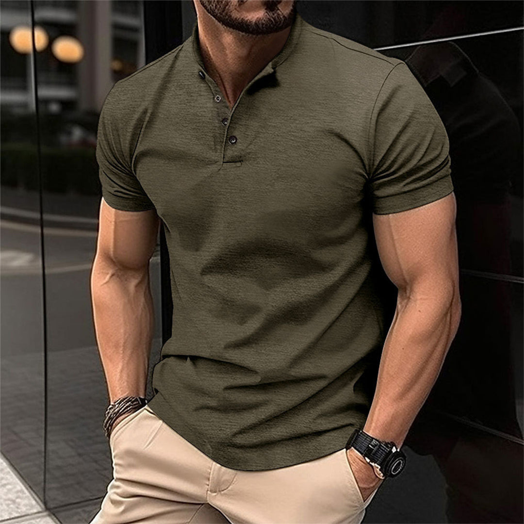 Polo henley homme