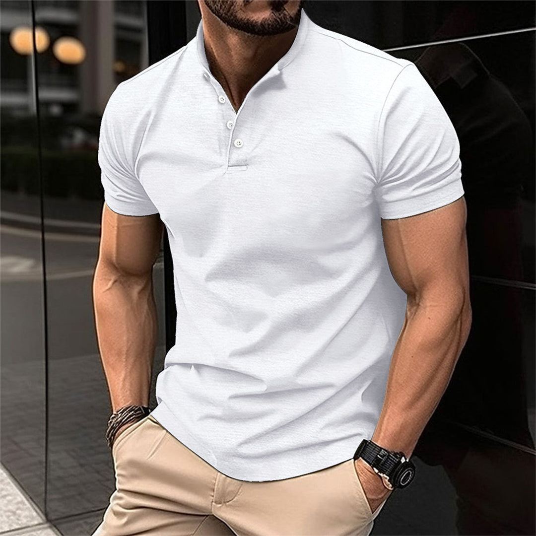 Polo henley homme