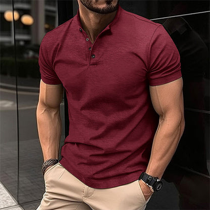 Polo henley homme